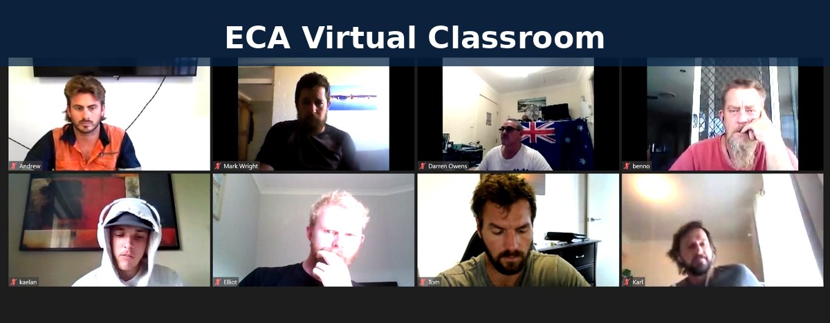 Live online maritime training class delivered by ECA Maritime College